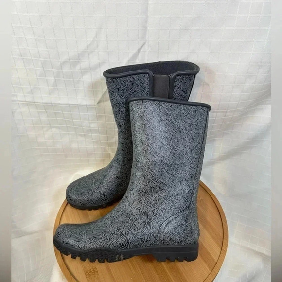 Sperry Women's Walker Wind Rain Boots women’s size 7 Gray Slip On boots - Picture 1 of 5
